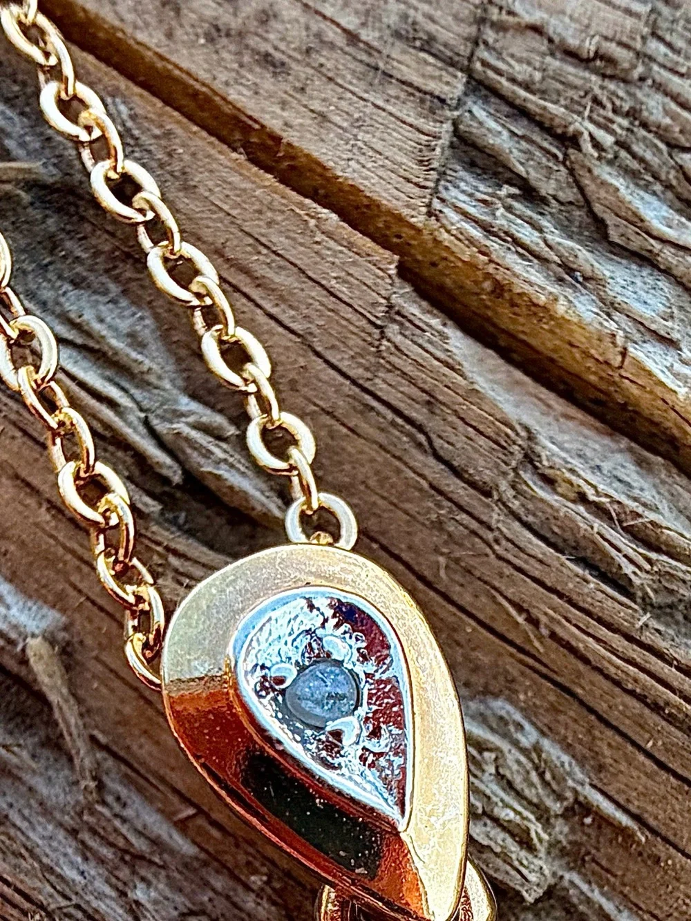 Ruby & Diamond Necklace 18K Gold Plated 1.00 CTW Ruby 17”